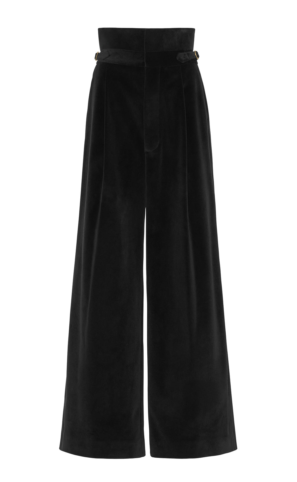 Wide Leg Velvet Trouser