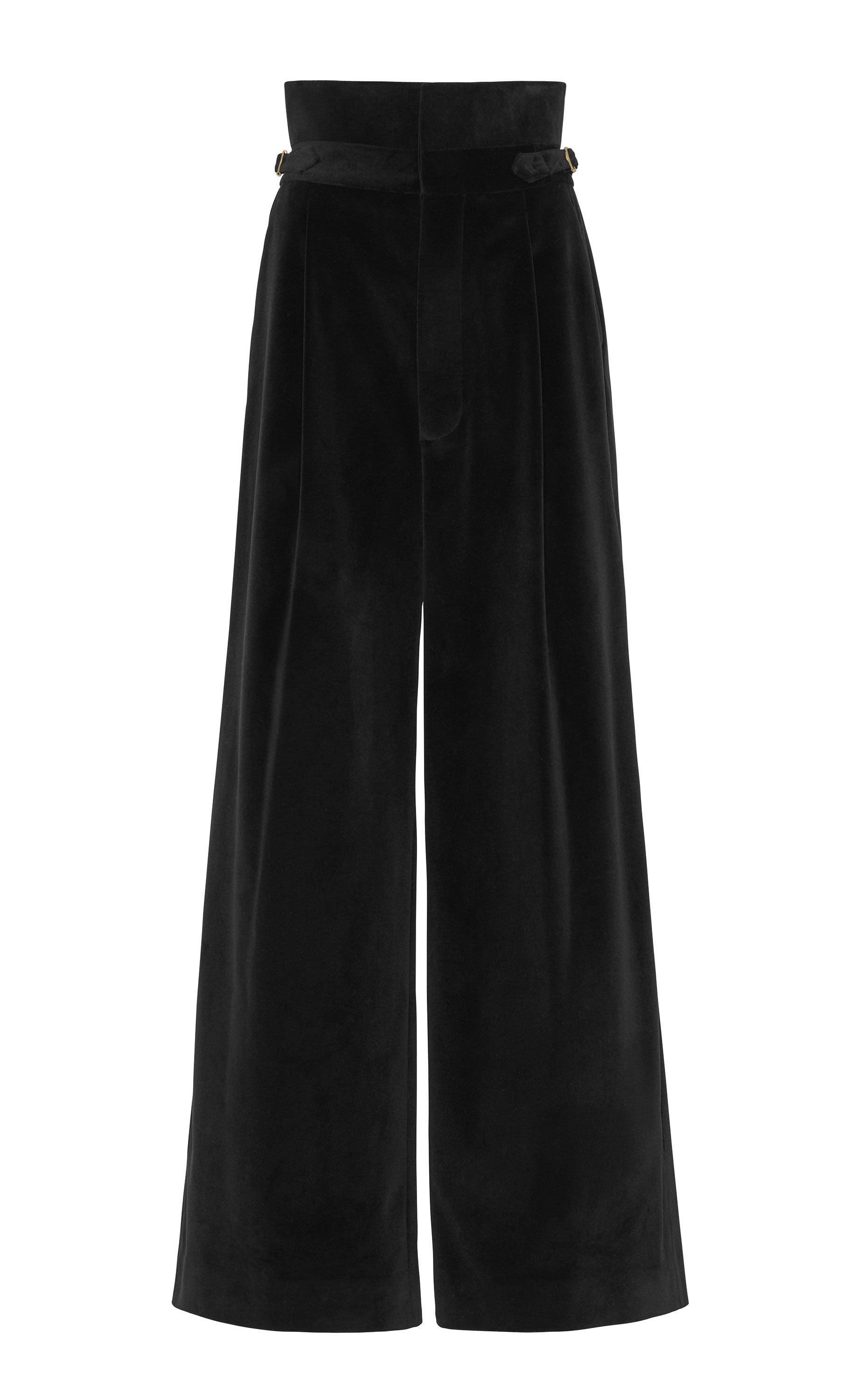 Wide Leg Velvet Trouser