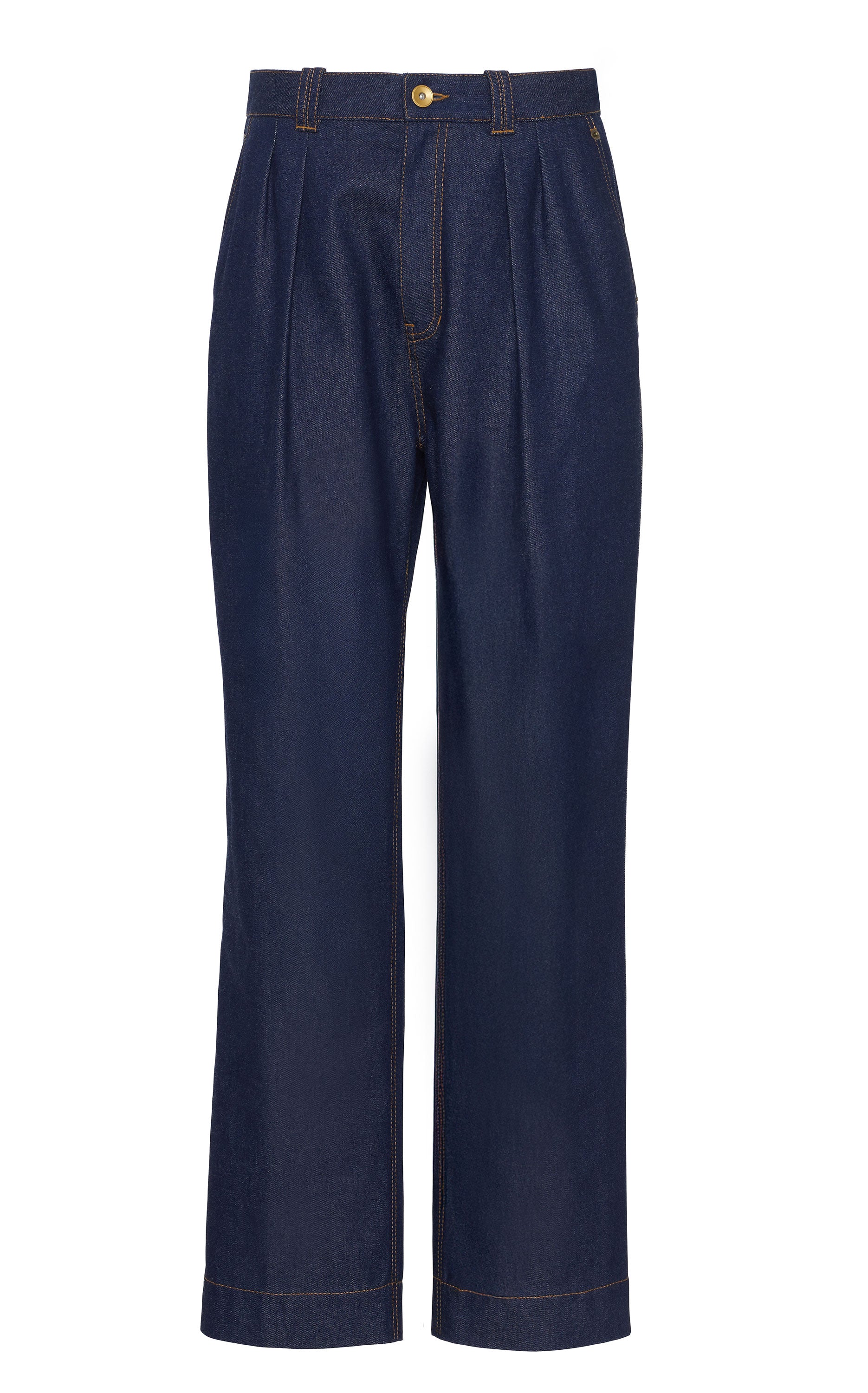 Pleated Jeans