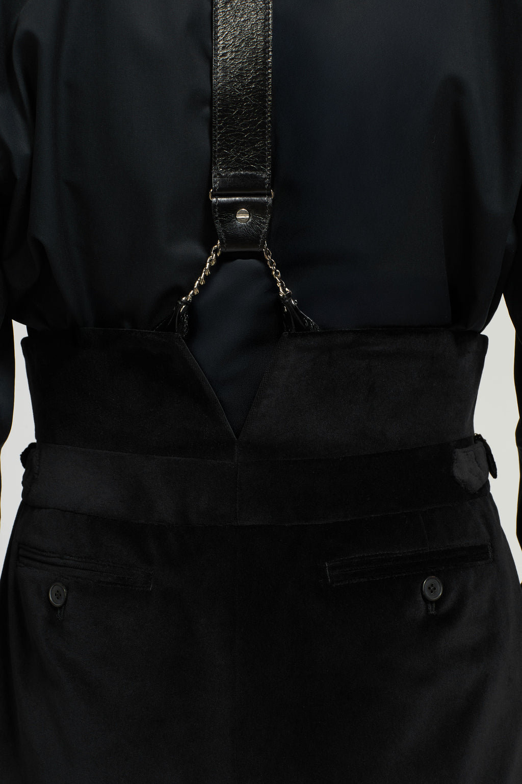 Wide Leg Velvet Trouser