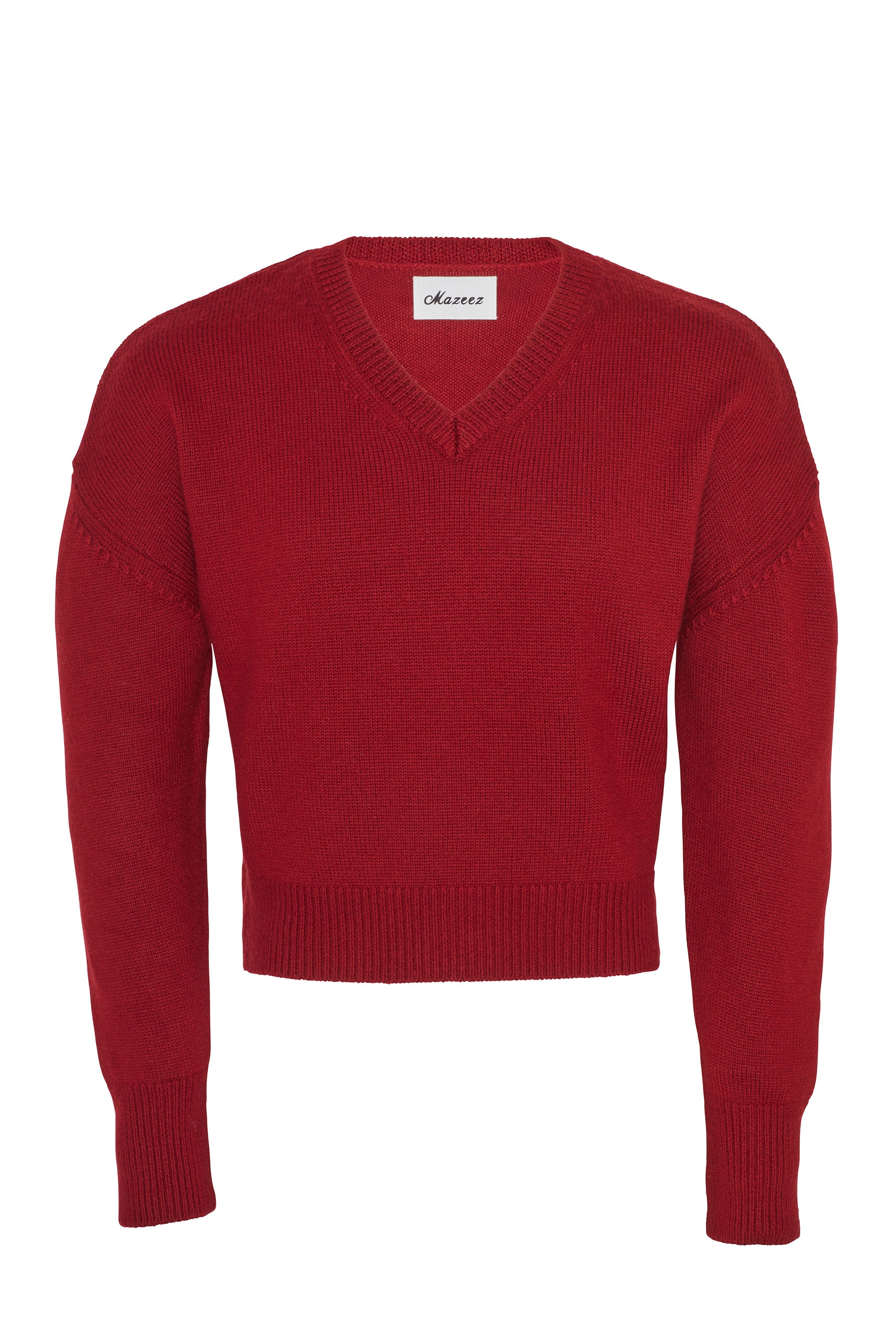 V-Neck Sweater Red